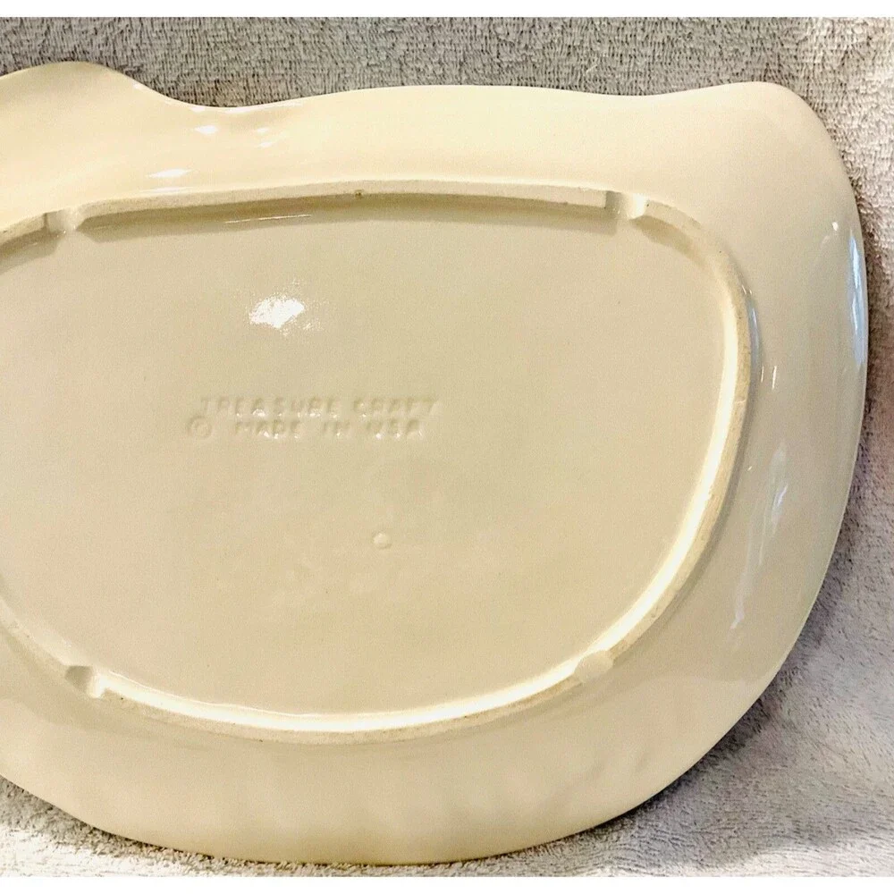 White Duck Goose Plate Platter Serving Dish 8.5”x12” Farmhouse Cottagecore